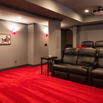 Red and Black Theater Room