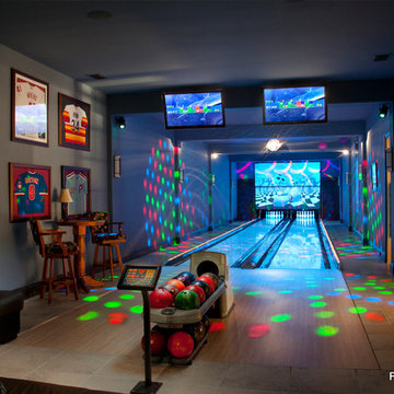Residential Bowling Alley Lanes for Philadelphia Phillies Baseball Player's Home