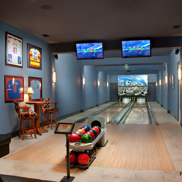 Residential Bowling Alley Lanes for Philadelphia Phillies Baseball Player's Home