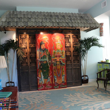 Rooms - Home Theater - With Antiques Chinese Design Elements
