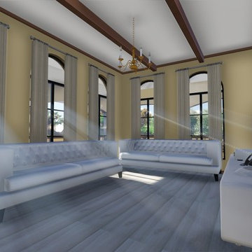 RURAL RESIDENTIAL BUNGALOW - INTERIOR 3D MODELING