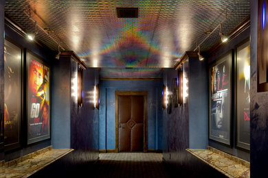 Стильный дизайн: домашний кинотеатр в стиле фьюжн - последний тренд