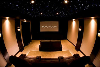 Inspiration for a home theater remodel in Philadelphia