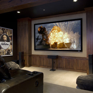 Sophisticated Cabin Theater Room