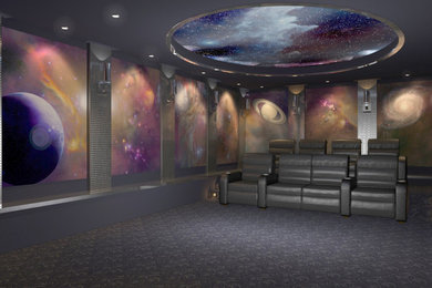 Exemple d'une salle de cinéma moderne.