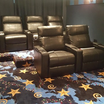Starry Night Home Theater Room