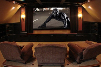 This is an example of a classic home cinema in Nashville.