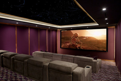 This is an example of a classic home cinema in New York.