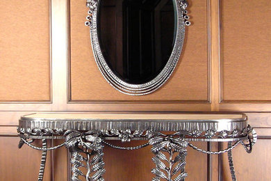 Theatre Console Table and Mirror