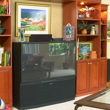 This could be a media, entertainment center or a Murphy bed... Your choice!