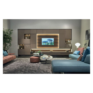 Turati T4 Wall Mounted - Contemporaneo - Home Theatre - Chicago - di  IQMatics - Moderne Living