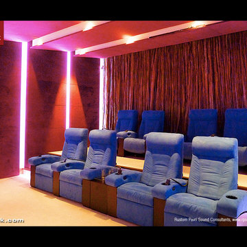 Ultra Modern Home Theater by Rustom Pavri Sound Consultants