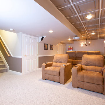 Union County Basement Remodel with Theater