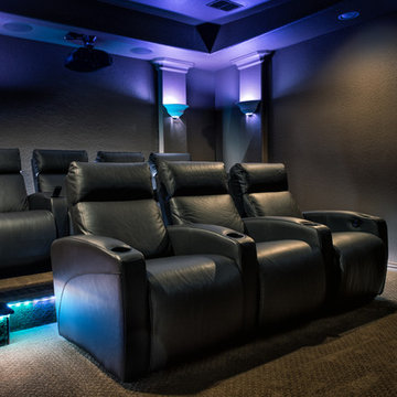 United Leather Custom Theater Seating in Frisco, TX