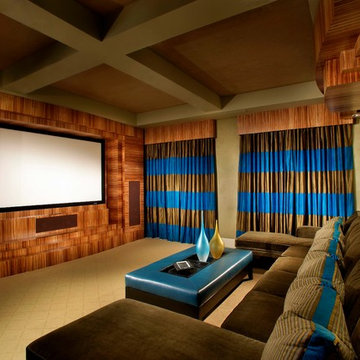 Vibrant Family Home Theater