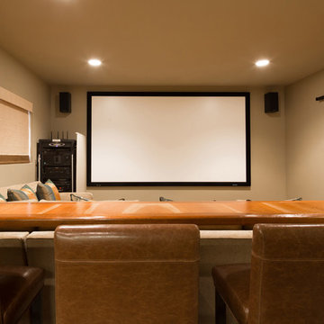 View of Projector Screen From Bar Top
