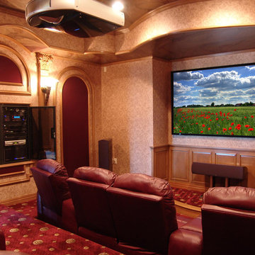 Vintage Theater Inspired Home Theater