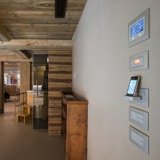 Ispirazione per un home theatre rustico