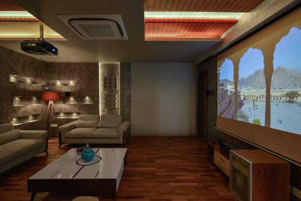 Contemporary Home Theater by SPACES ARCHITECTS@ka