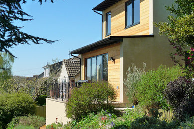 Design ideas for a contemporary house exterior in Wiltshire.