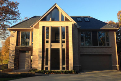 This is an example of a contemporary house exterior in Manchester.