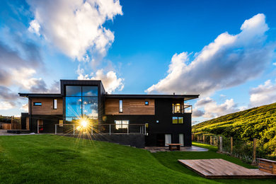 This is an example of a contemporary house exterior in Cornwall.
