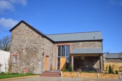 This is an example of a rural house exterior in Cornwall.