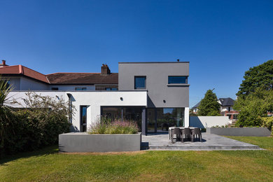 Design ideas for a modern house exterior in Cork.