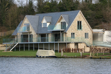Modern house exterior in Oxfordshire.