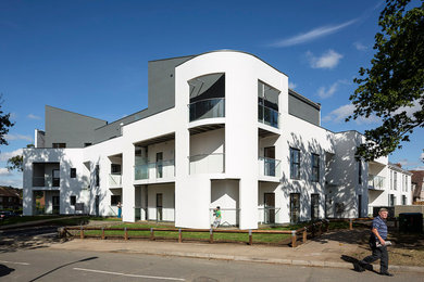 Inspiration for a contemporary house exterior in London.