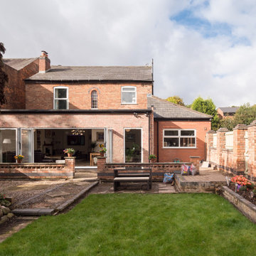 Brick extension to detached Victorian House
