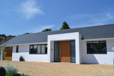 Design ideas for a contemporary bungalow extension in Dorset.