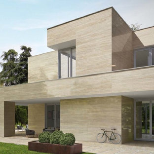 Caesar Ceramic - Porcelain Vein Cut Travertine on External Facade