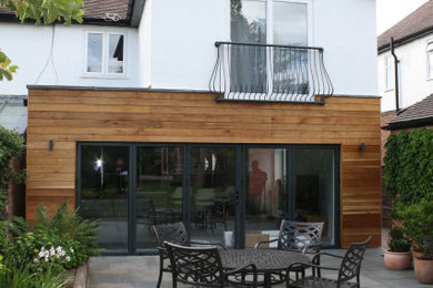 Modern house exterior in Cheshire.