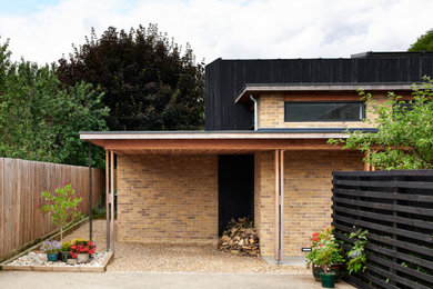 Photo of a scandi house exterior in Cambridgeshire.