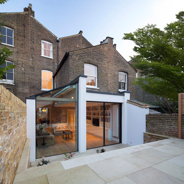Contemporary rear and side extension in conservation area, Camden, NW5