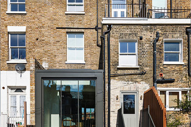 Small contemporary house exterior in London.
