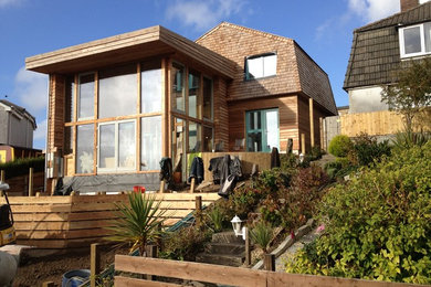 Contemporary house exterior in Cornwall.