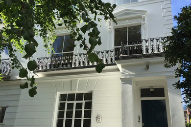 Inspiration for a traditional house exterior in London.