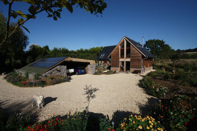 Photo of a contemporary house exterior in Wiltshire.