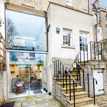 Frameless Glass Extension to Grade I Listed Georgian Town House