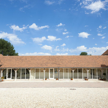 Glass Walkway - New Build Farmhouse in Warwickshire