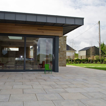 Granite patio area