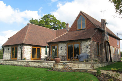 Design ideas for a traditional house exterior in Cornwall.
