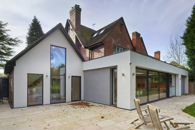 Inspiration for a contemporary house exterior in West Midlands.