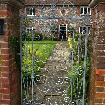 Hand forged garden gate.