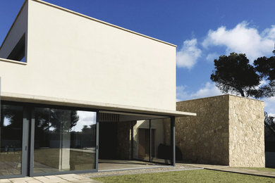 Inspiration for a contemporary house exterior in Palma de Mallorca.
