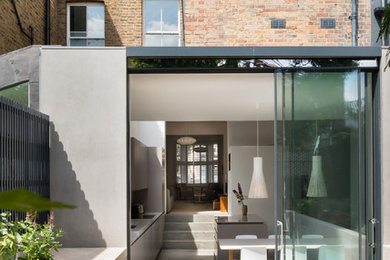 Inspiration for a contemporary house exterior in Sussex.