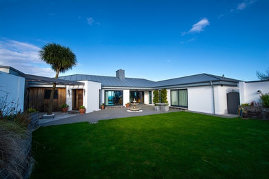 Inspiration for a contemporary house exterior in Channel Islands.
