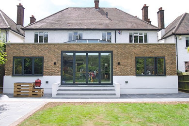 This is an example of a modern detached house in London.